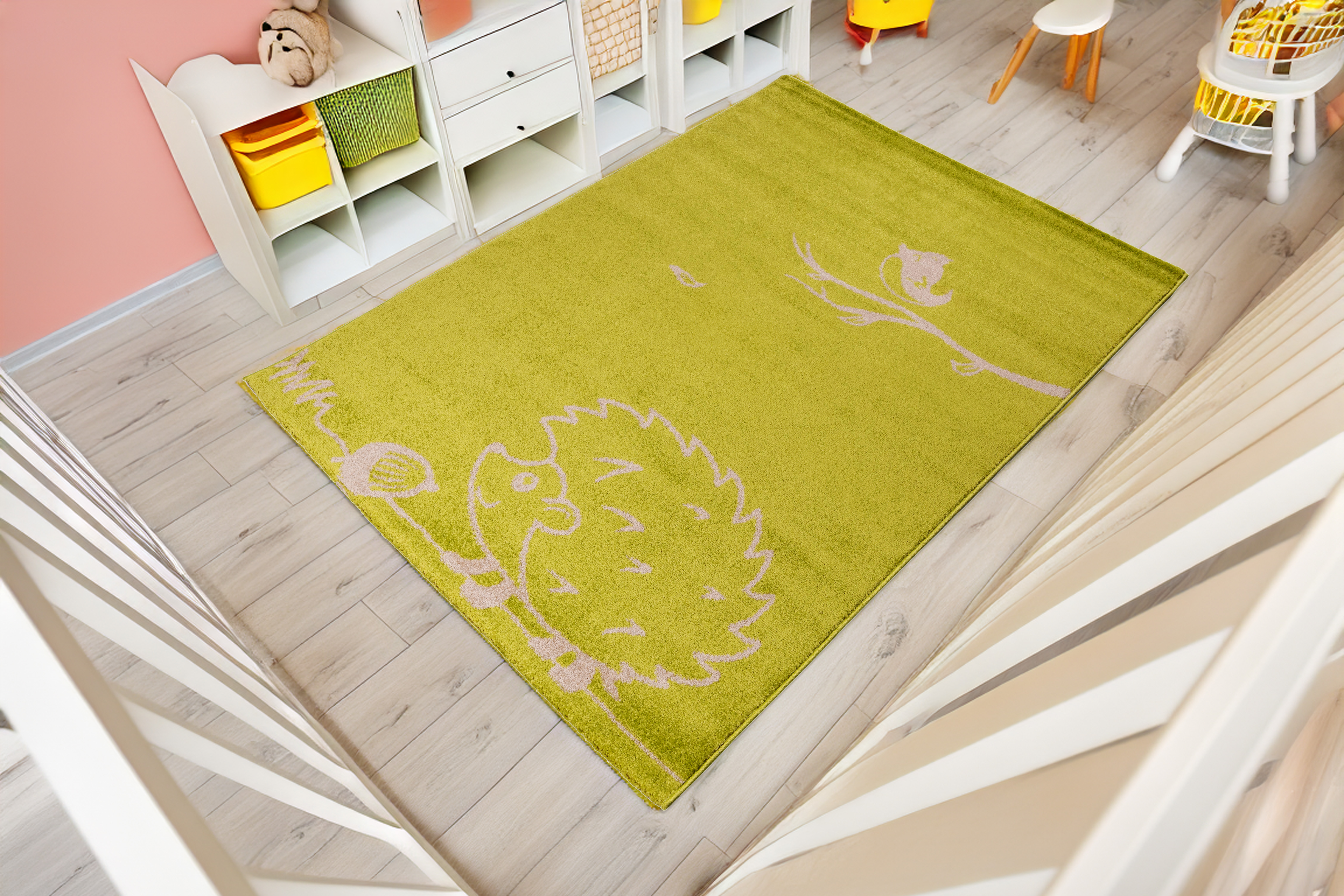 Sziluett szőnyeg Sünis Zöld 120x170 cm